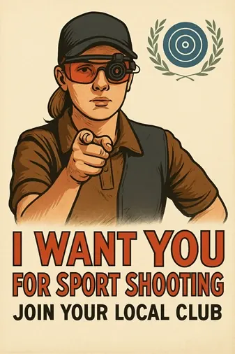 I want you for sport shooting. Join your local club now