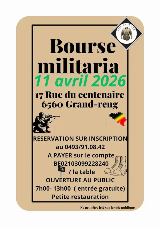 Bourse Militaria Grand-Reng le 11 Avril